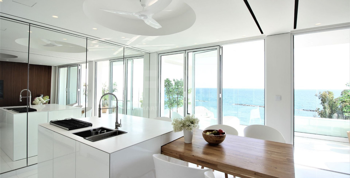Luxury 2-Bedroom Beachfront Apartment with Panoramic Sea Views For Sale in Agios Tychonas – Limassol