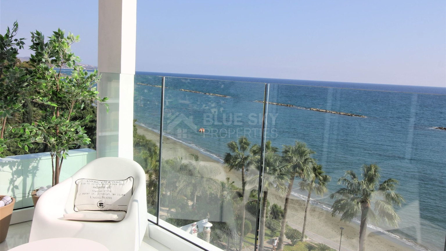 Luxury 2-Bedroom Beachfront Apartment with Panoramic Sea Views For Sale in Agios Tychonas – Limassol