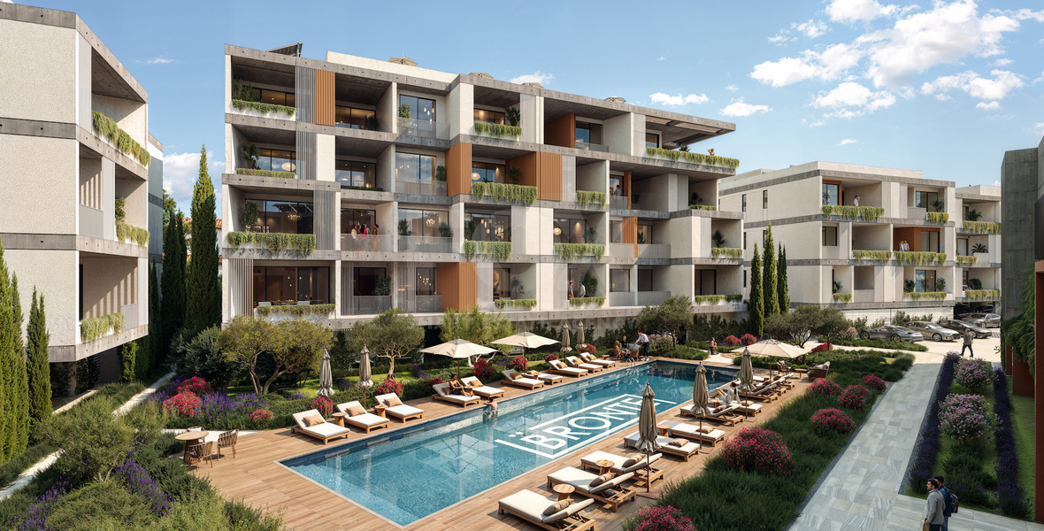 Two-Bedroom Second-Floor Apartment with Partial Sea Views and Resort-Style Facilities
