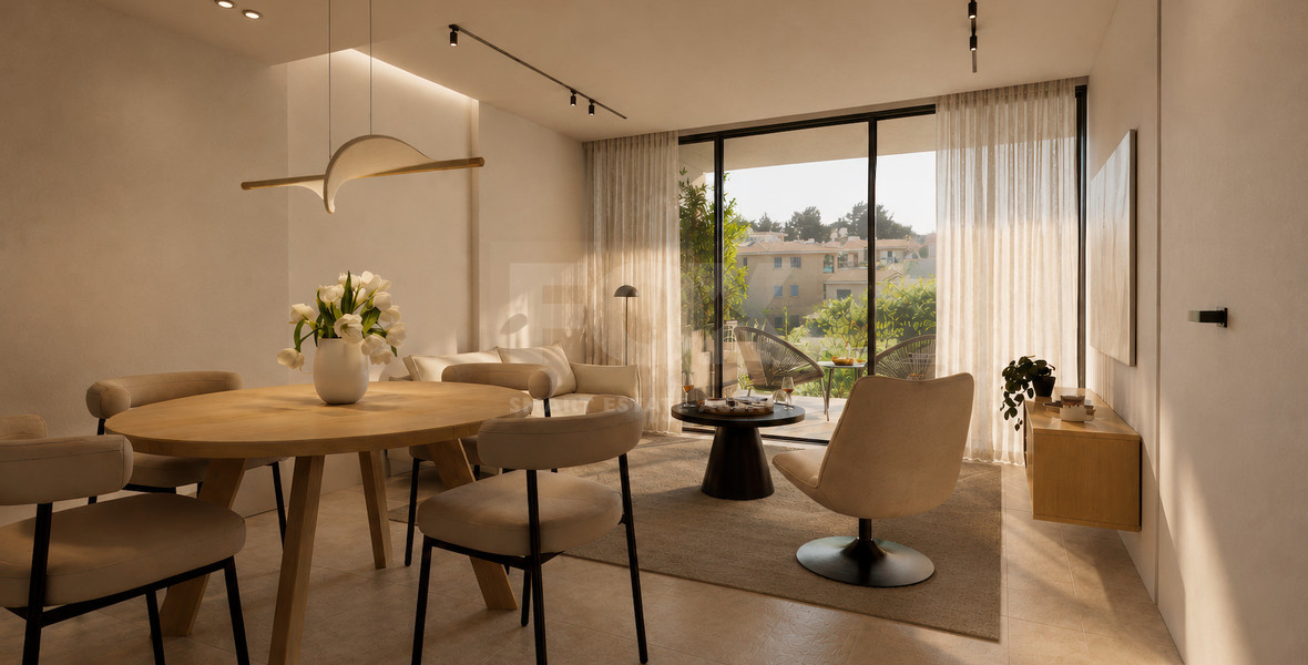 Two-Bedroom Second-Floor Apartment with Partial Sea Views and Resort-Style Facilities