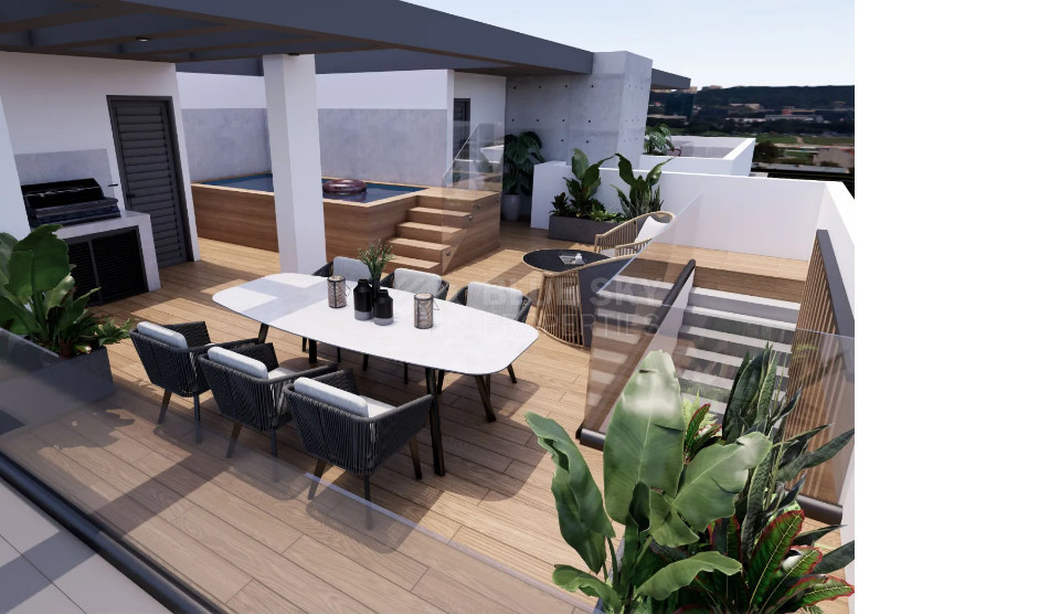 Luxury 2-Bedroom Apartment with Potential 3rd Bedroom, Private Roof Garden & Pool for Sale in Agios Athanasios, Limassol