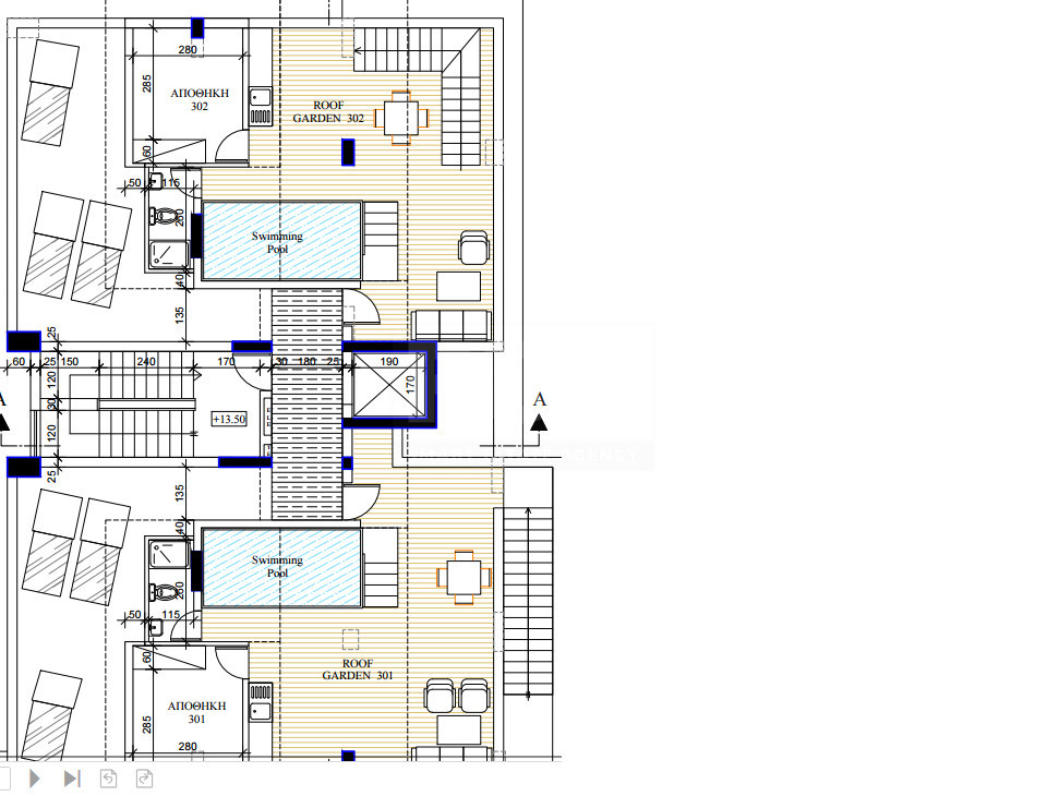 Luxury 2-Bedroom Apartment with Potential 3rd Bedroom, Private Roof Garden & Pool for Sale in Agios Athanasios, Limassol