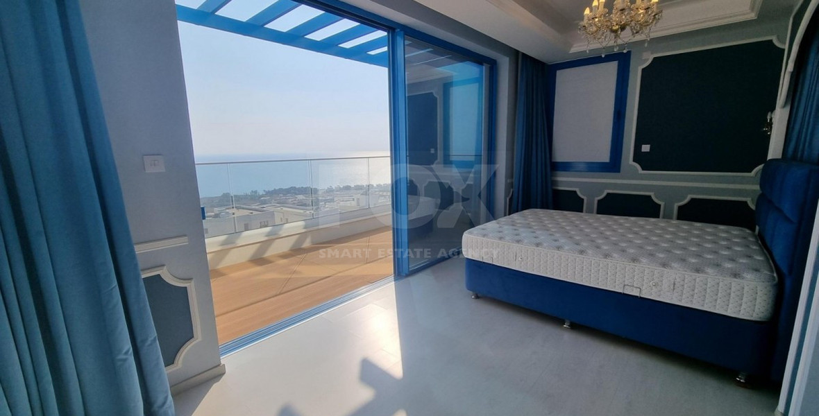 Luxury Four-Bedroom Semi-Detached Villa with Panoramic Sea Views, in Chloraka for sale