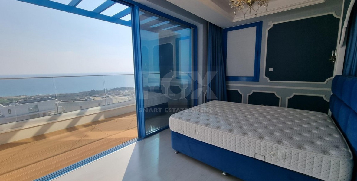 Luxury Four-Bedroom Semi-Detached Villa with Panoramic Sea Views, in Chloraka for sale
