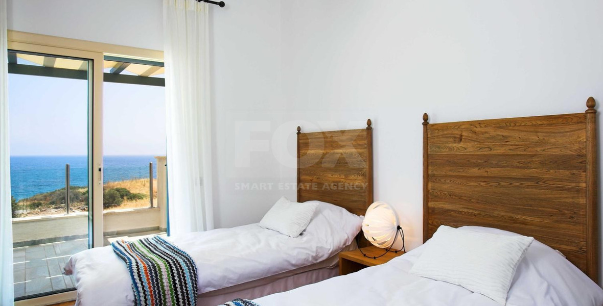 Luxury Three-Bedroom Beachfront Villa with Private Pool and Exceptional Concierge Services in Polis, Paphos  for sale