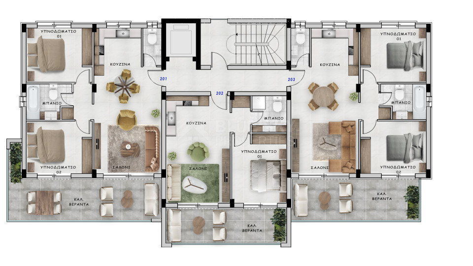 Contemporary 2-Bedroom Residence in Block C