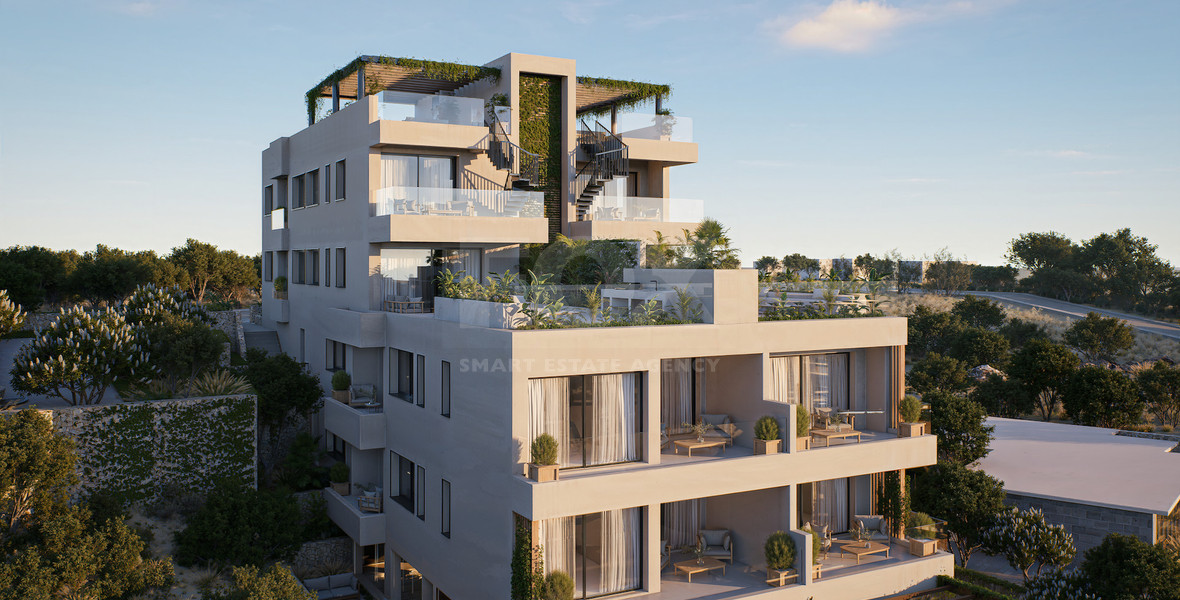Exclusive two bedroom apartment in a Boutique Residence with Wellness Facilities and Sea Views in Geroskipou for sale
