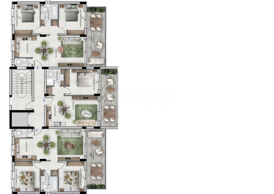 2-Bedroom Apartment on the First Floor in Block D