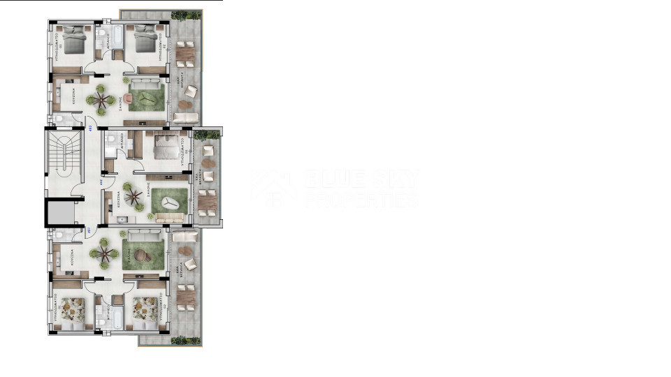 2-Bedroom Apartment with Two Outdoor Areas in Block D