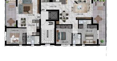 Contemporary 2-Bedroom Apartment in a Prime Ypsonas Location