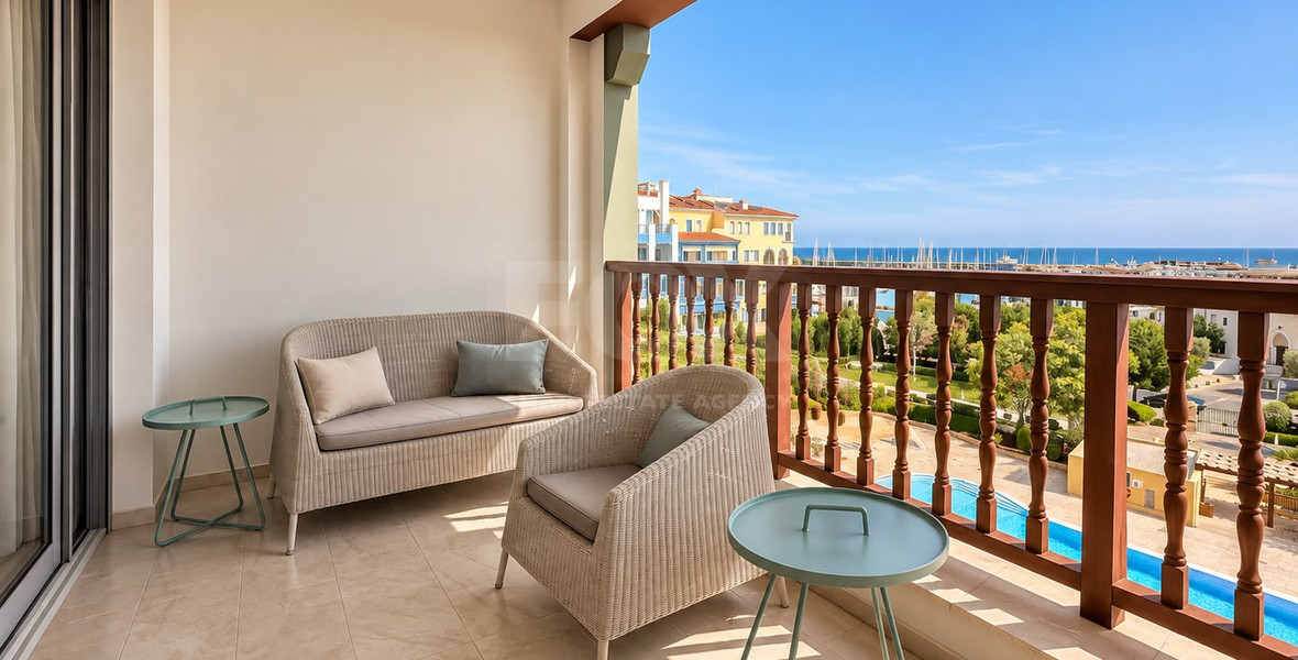 Luxury Two-Bedroom Apartment for Rent in Limassol Marina, Walking Distance to the Beach