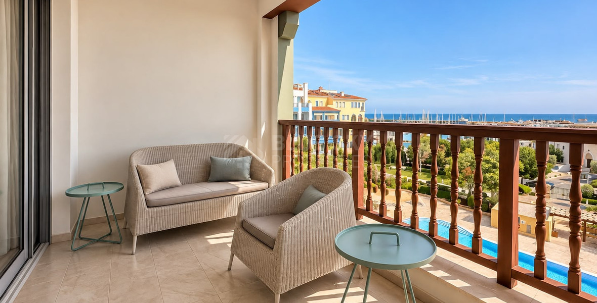 Luxury Two-Bedroom Apartment for Rent in Limassol Marina, Walking Distance to the Beach