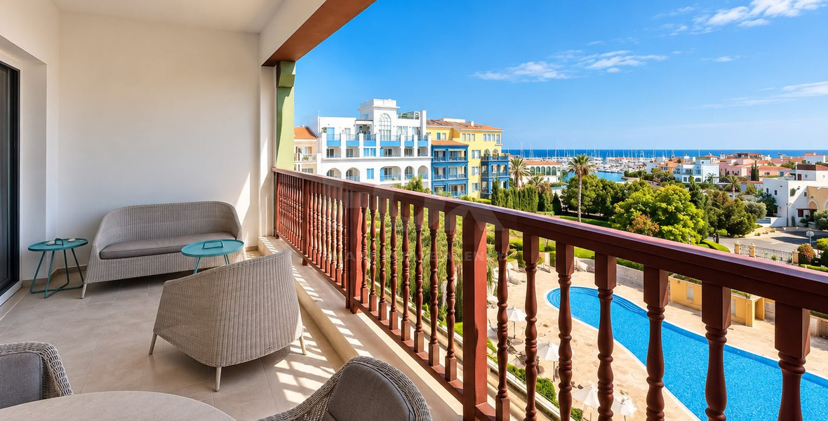 Luxury Two-Bedroom Apartment for Rent in Limassol Marina, Walking Distance to the Beach