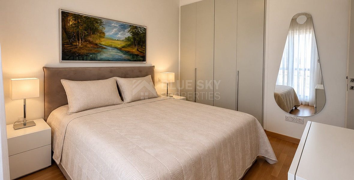 Luxury Two-Bedroom Apartment for Rent in Limassol Marina, Walking Distance to the Beach