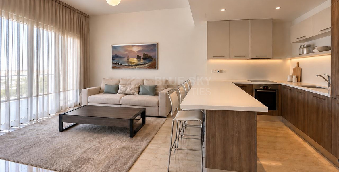 Luxury Two-Bedroom Apartment for Rent in Limassol Marina, Walking Distance to the Beach