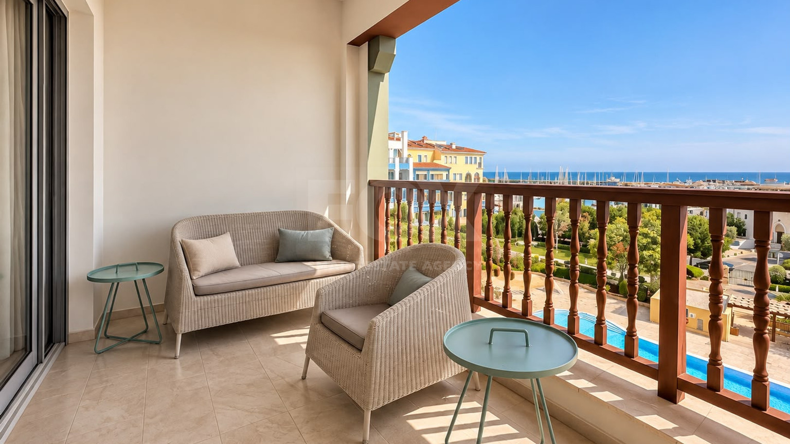 Luxury Two-Bedroom Apartment for Rent in Limassol Marina, Walking Distance to the Beach
