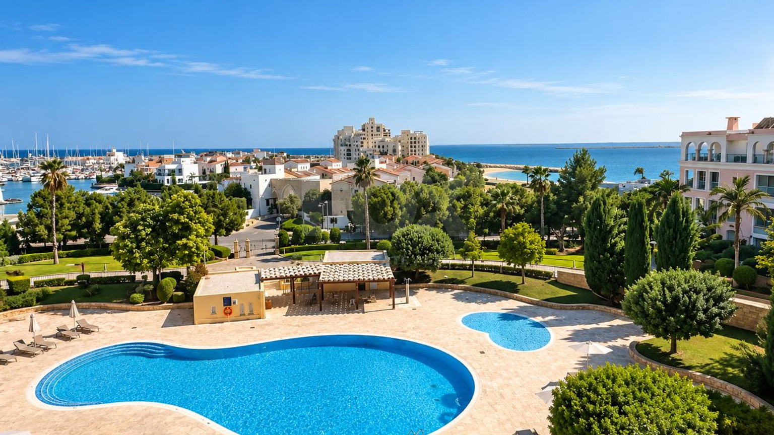 Luxury Two-Bedroom Apartment for Rent in Limassol Marina, Walking Distance to the Beach