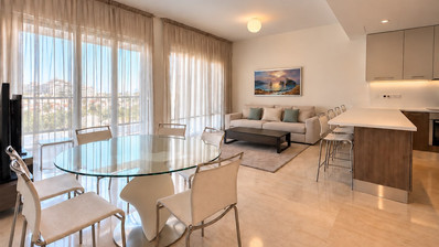 Luxury Two-Bedroom Apartment for Rent in Limassol Marina, Walking Distance to the Beach