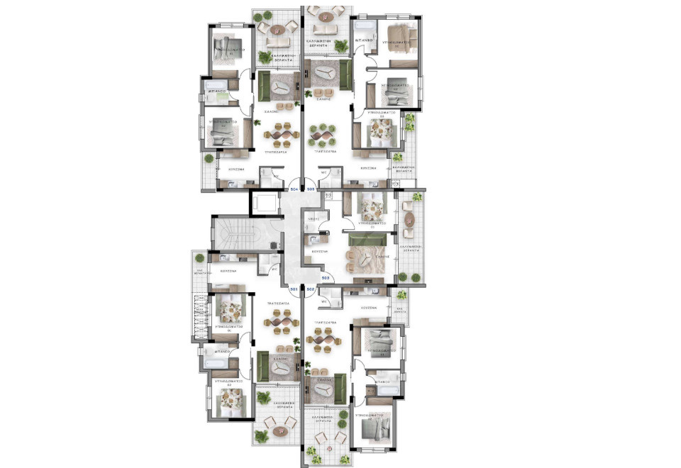 Top-Floor 2-Bedroom Apartment in Block A