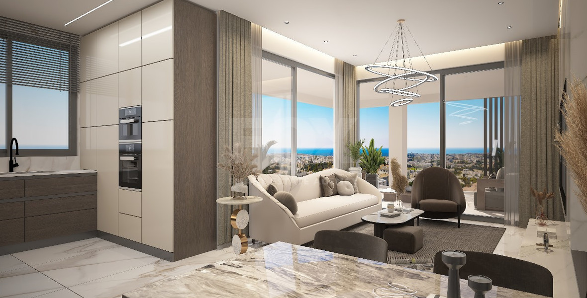 Two-Bedroom Apartment in Central Paphos with Spacious Verandas