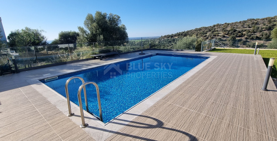 Three Bedroom Villa with Private Pool and Sea Views in Kouklia, Paphos, for sale