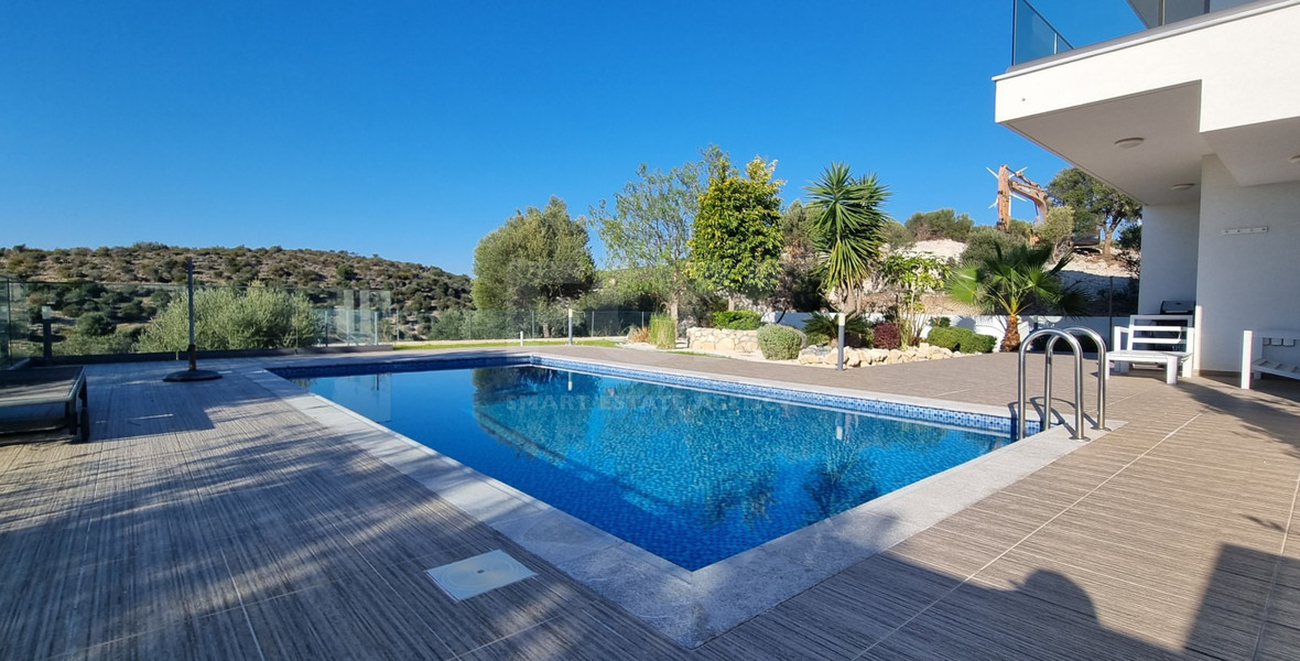 Three Bedroom Villa with Private Pool and Sea Views in Kouklia, Paphos, for sale