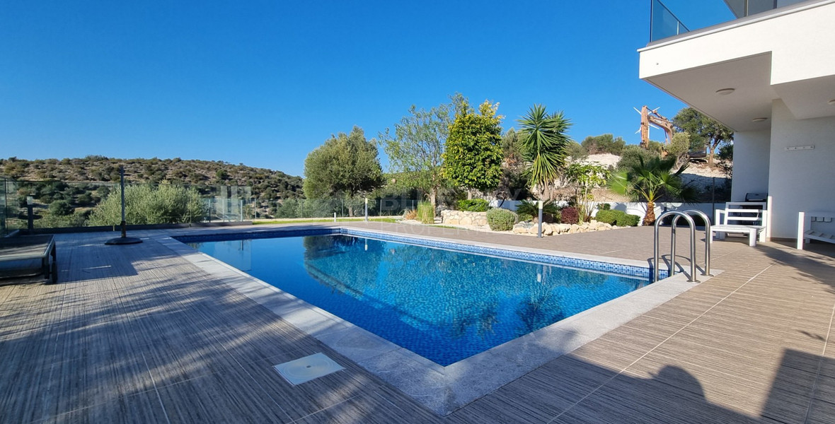 Three Bedroom Villa with Private Pool and Sea Views in Kouklia, Paphos, for sale