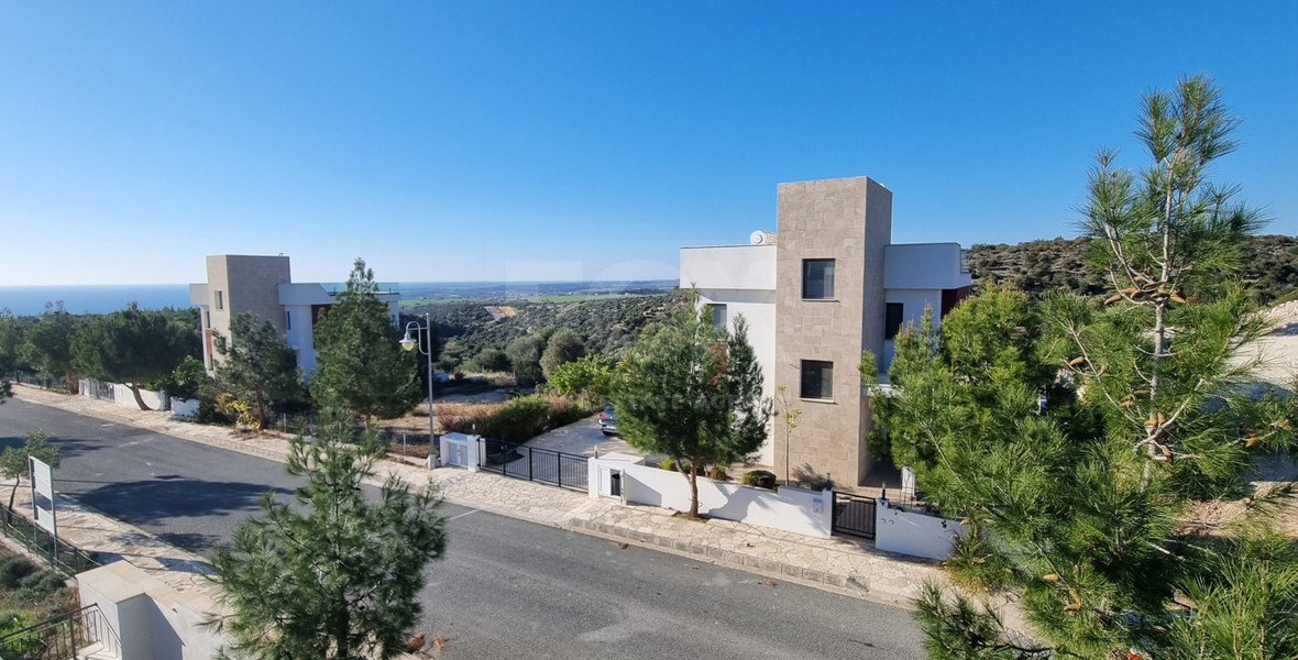 Three Bedroom Villa with Private Pool and Sea Views in Kouklia, Paphos, for sale