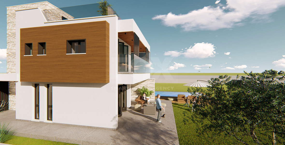 Three Bedroom Villa with Private Pool and Sea Views in Kouklia, Paphos, for sale