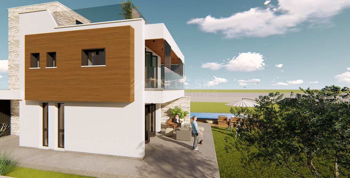 Three Bedroom Villa with Private Pool and Sea Views in Kouklia, Paphos, for sale