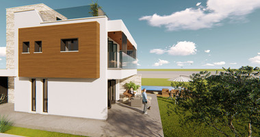 Three Bedroom Villa with Private Pool and Sea Views in Kouklia, Paphos, for sale