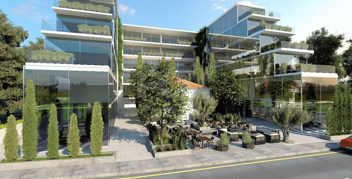 Two bedroom apartment on third floor in Paphos Center for sale