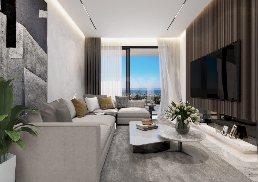 Two bedroom apartment on third floor in Paphos Center for sale