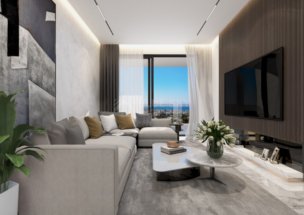 Two bedroom apartment on third floor in Paphos Center for sale