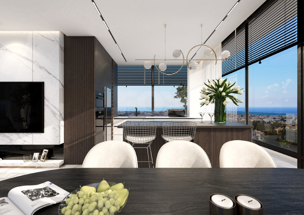Two bedroom apartment on third floor in Paphos Center for sale