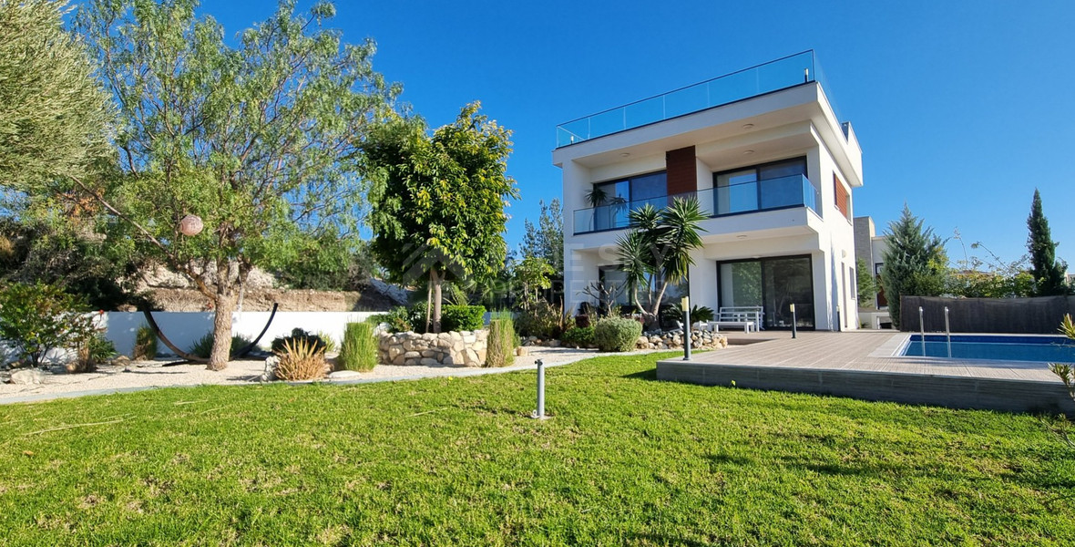 Four Bedroom Villa with Private Pool and Sea Views in Kouklia, Paphos, for sale