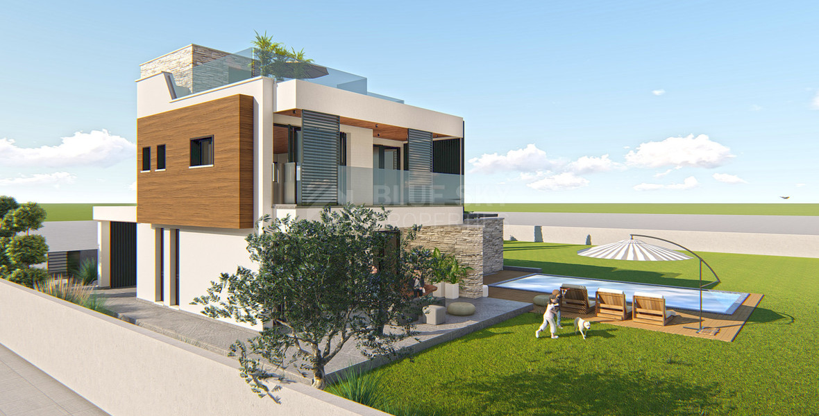 Four Bedroom Villa with Private Pool and Sea Views in Kouklia, Paphos, for sale