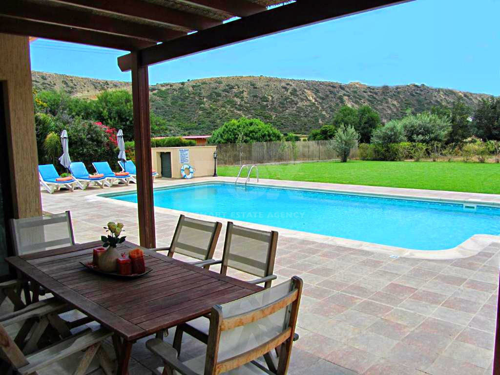 Panoramic 3-Bed Pissouri Villa with Sea Views and Pool