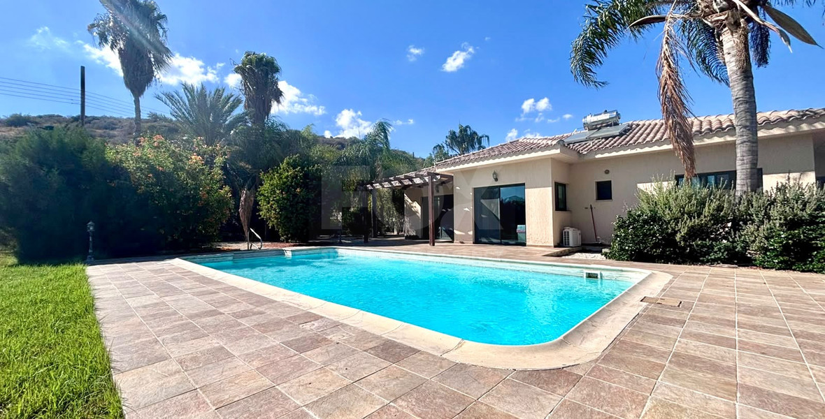Panoramic 3-Bed Pissouri Villa with Sea Views and Pool