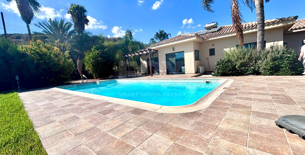 Panoramic 3-Bed Pissouri Villa with Sea Views and Pool