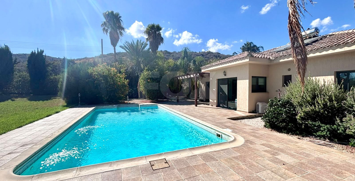 Panoramic 3-Bed Pissouri Villa with Sea Views and Pool