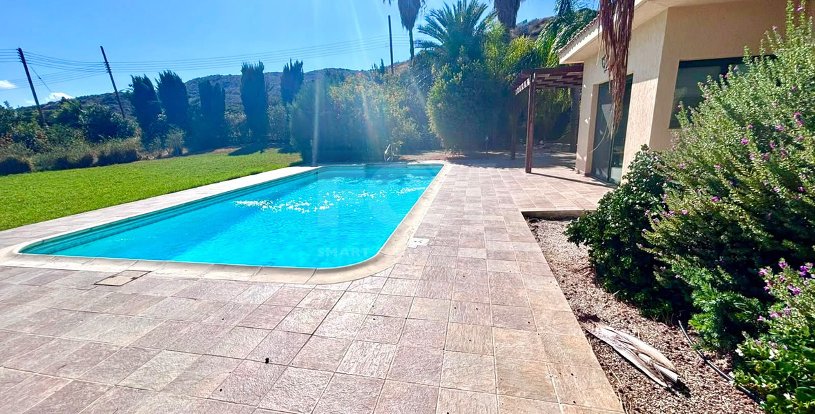 Panoramic 3-Bed Pissouri Villa with Sea Views and Pool