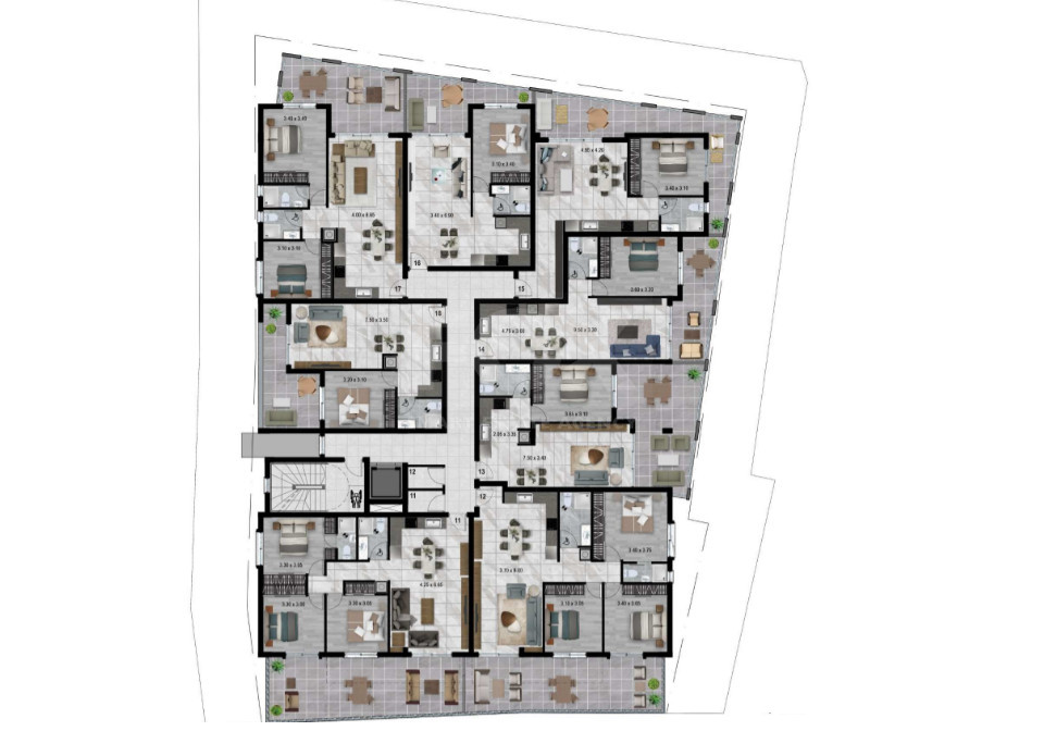 Bright 3-Bedroom Apartment with Covered and Uncovered Verandas