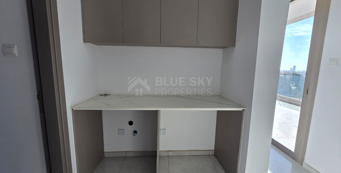 Brand new Two bedroom penthouse with Roof Garden for rent in Kato Polemidia