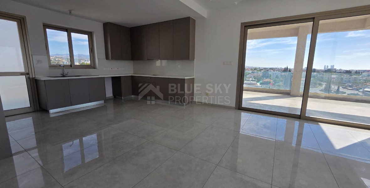 Brand new Two bedroom penthouse with Roof Garden for rent in Kato Polemidia