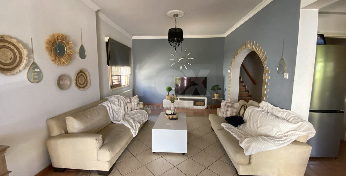 Furnished three Bed Bungalow in Paphos Central Location for rent