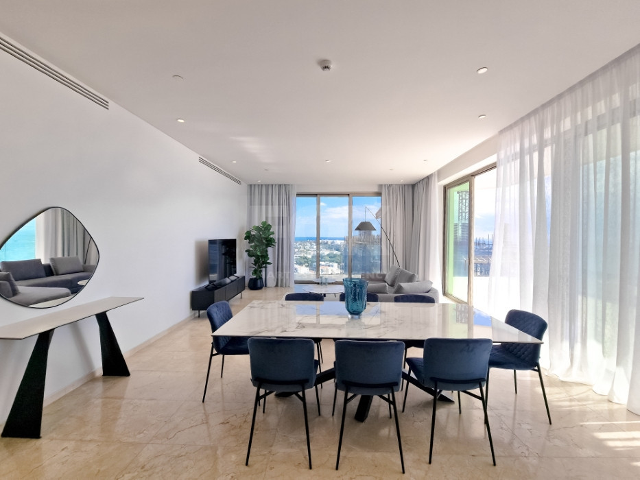 Luxury three Bedroom Sea View Apartment for Sale in Kato Pafos | 9th Floor