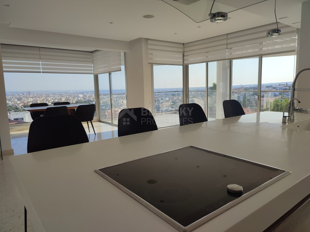 For Sale Luxury Four-Bedroom Penthouse with Panoramic Views of Limassol, in Panthea