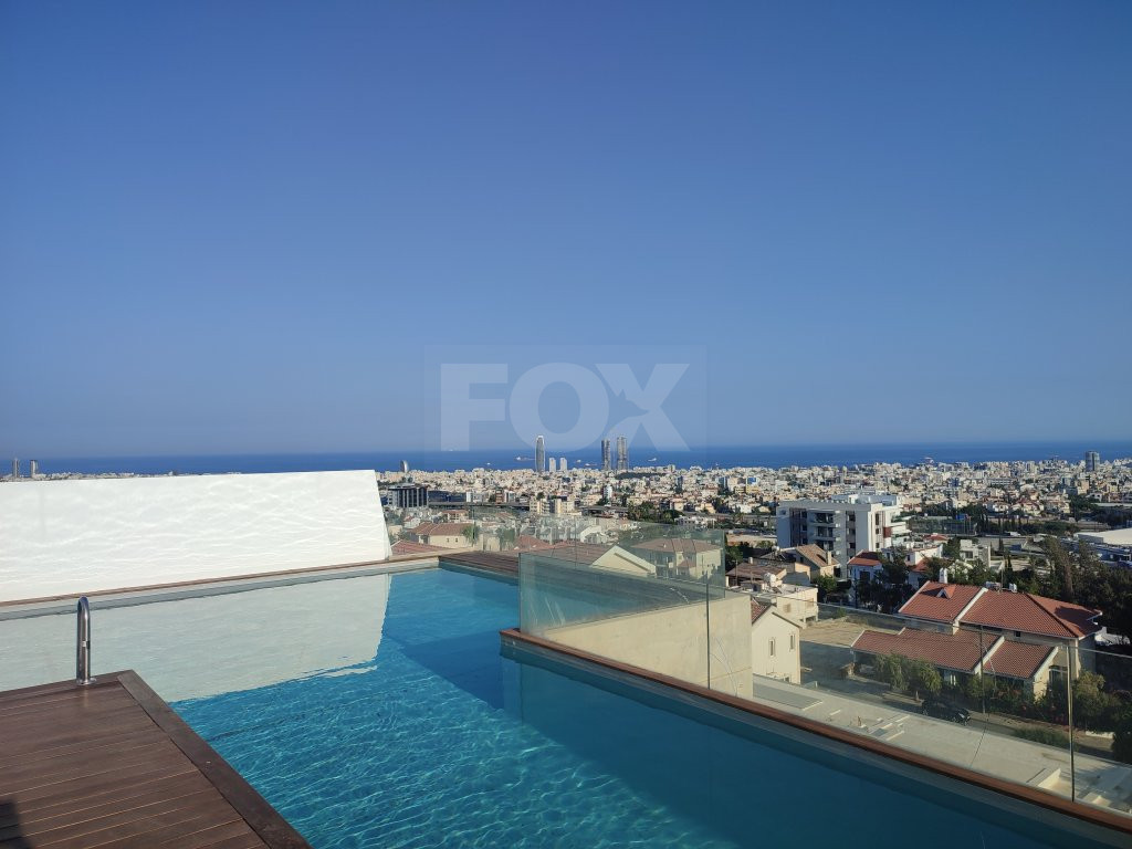 For Sale Luxury Four-Bedroom Penthouse with Panoramic Views of Limassol, in Panthea