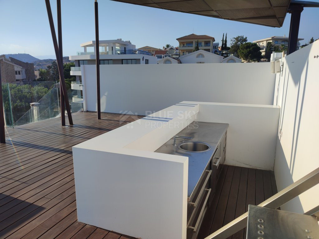 For Sale Luxury Four-Bedroom Penthouse with Panoramic Views of Limassol, in Panthea